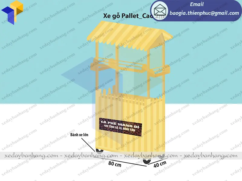 quầy bán cafe lưu động hcm